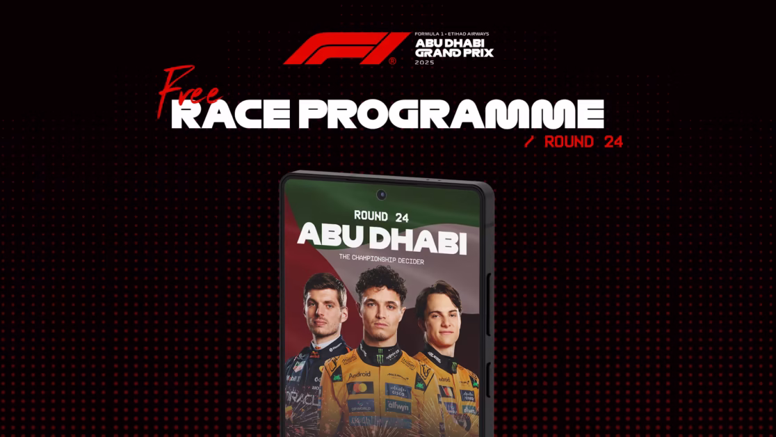 GRAN PREMIO DE ABU DHABI: lea aquí el nuevo programa de carreras digital