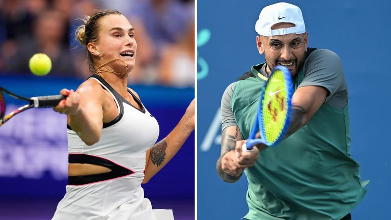 Aryna Sabalenka y Nick Kyrgios