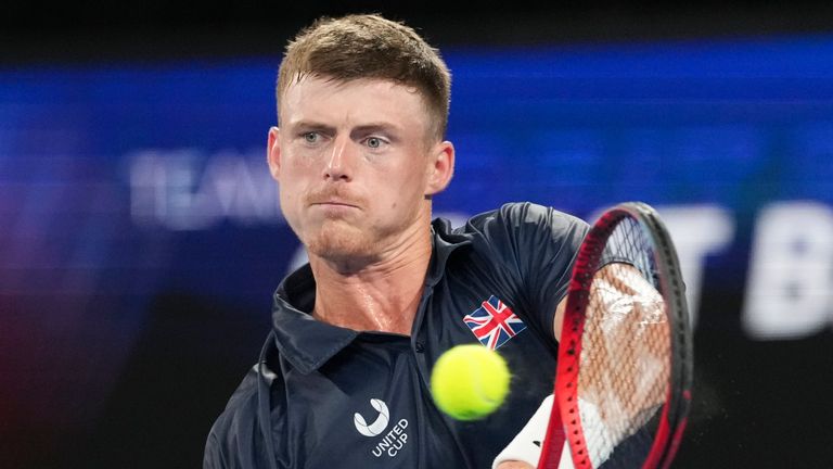 Billy Harris de Gran Bretaña, tenis de la Copa United (Associated Press)