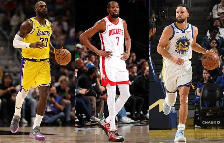 LeBron James, Kevin Durant, Steph Curry
