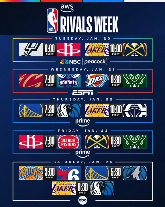 AWS NBA Rivals Week