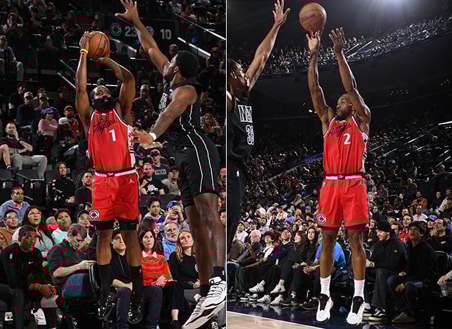 James Harden y Kawhi Leonard