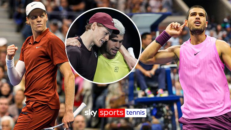 Los mejores puntos repartidos entre los mejores jugadores del mundo, Carlos Alcaraz y Jannik Sinner