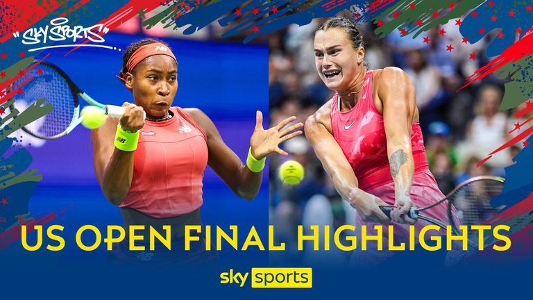 Coco Gauff y Aryna Sabalenka en la final del US Open