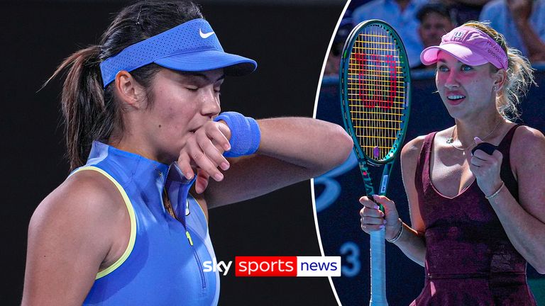 Acción de la derrota de Emma Raducanu en la segunda ronda ante Anastasia Potapova.
