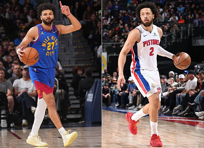 Jamal Murray y Cade Cunningham