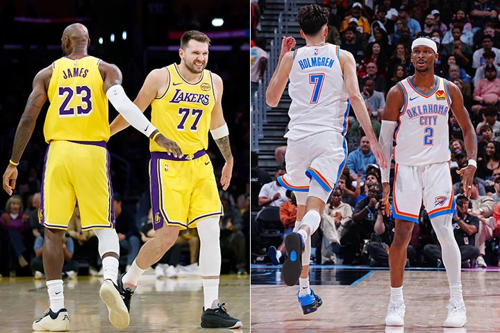 LeBron James, Luka Dončić, Chet Holmgren, Shai Gilgeous-Alexander