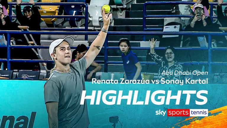 Lo más destacado de Renata Zarazua contra Sonay Kartal en el Abu Dhabi Open.