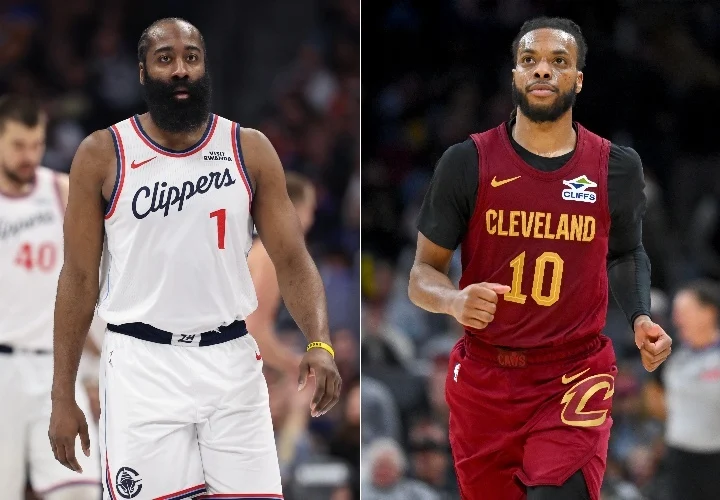 James Harden y Darius Garland