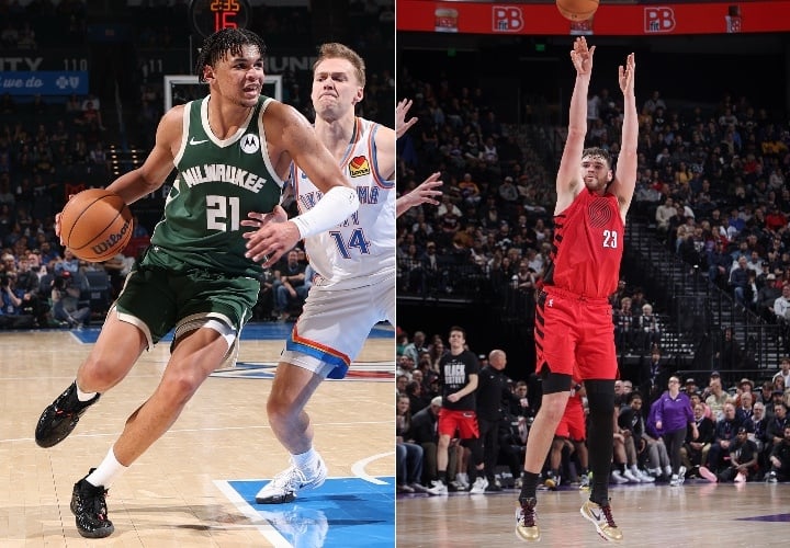 Ousmane Dieng y Donovan Clingan