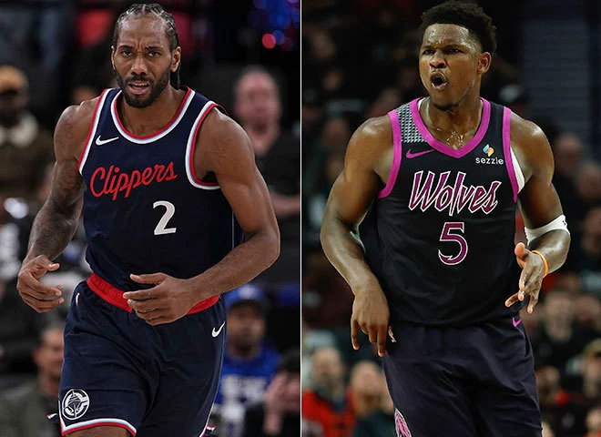 Kawhi Leonard, Anthony Edwards