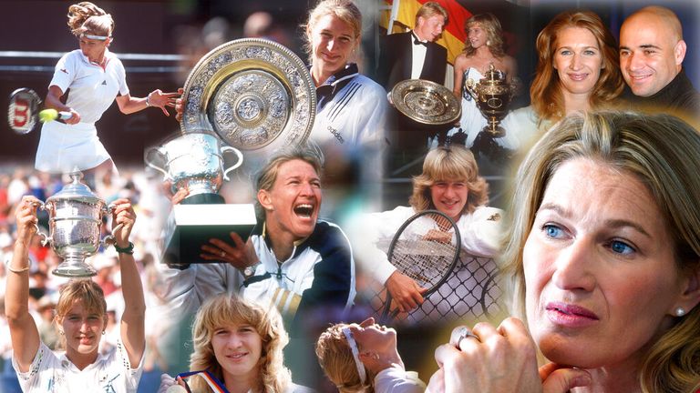 Steffi GRAF cumple 50 años el 14 de junio de 2019, Stefanie Maria "Steffen Graf" (nacido el 14 de junio de 1969 en Mannheim) es un ex tenista alemán. Ella 