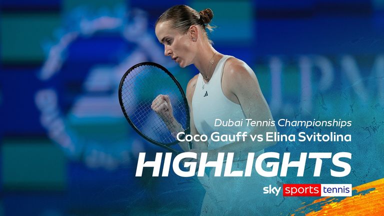 Lo más destacado del partido del Campeonato de Tenis de Dubai entre Coco Gauff y Elina Svitolina.