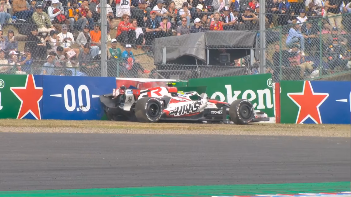 MIRAR: Bearman sufre un dramático accidente durante el Gran Premio de Japón