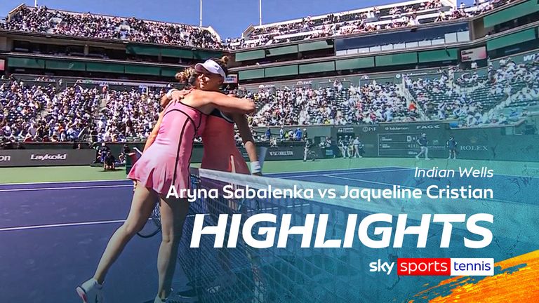 Lo más destacado del partido de Indian Wells entre Aryna Sabalenka y Jaqueline Cristian.