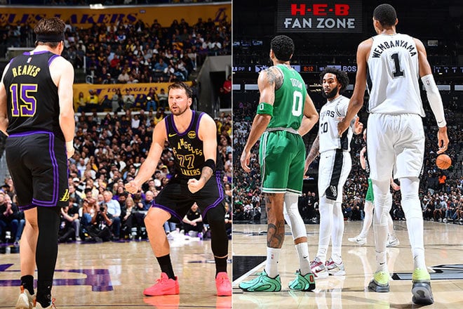 Austin Reaves, Luka Dončić, Jayson Tatum, Victor Wembanyama