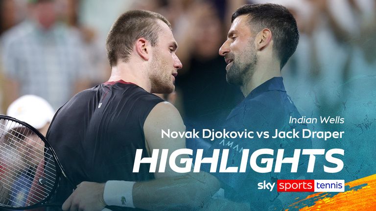 Lo más destacado del partido de Indian Wells entre Novak Djokovic y Jack Draper. 