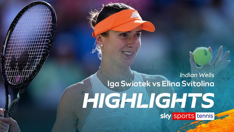Lo más destacado del partido de Indian Wells entre Iga Swiatek y Elina Svitolina.
