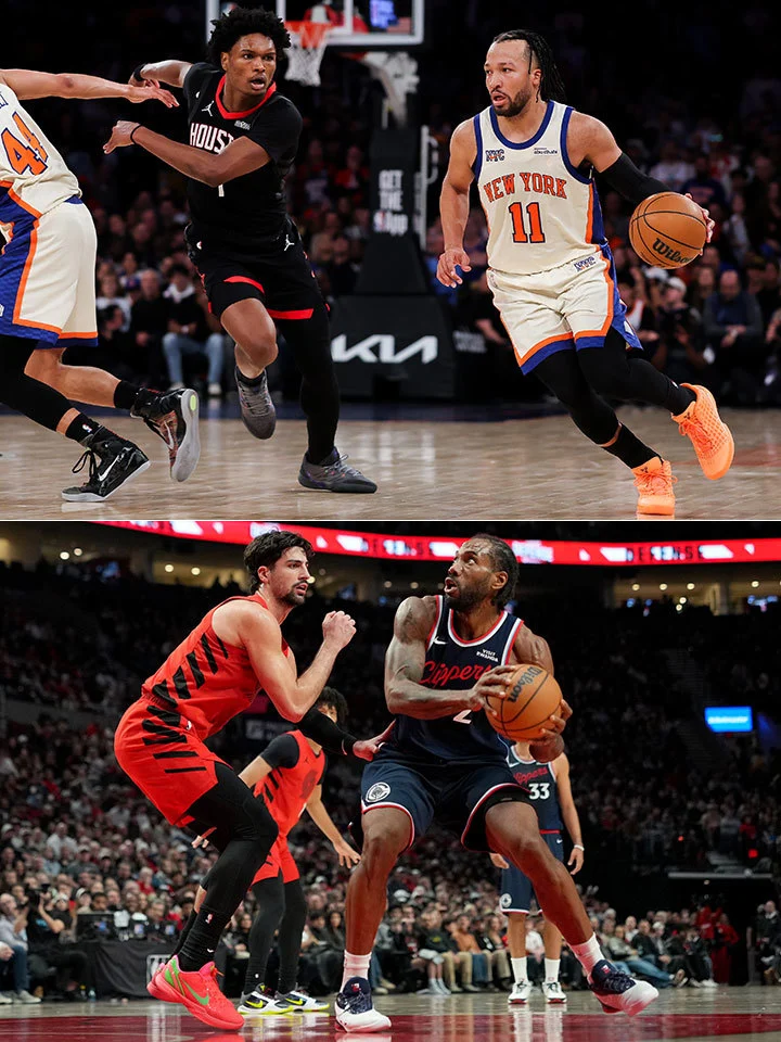 Amén Thompson, Jalen Brunson, Deni Avdija, Kawhi Leonard