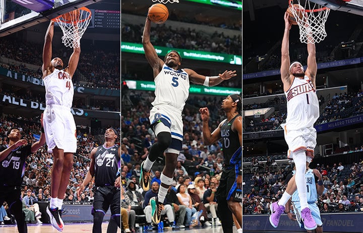 Evan Mobley, Anthony Edwards, Devin Booker