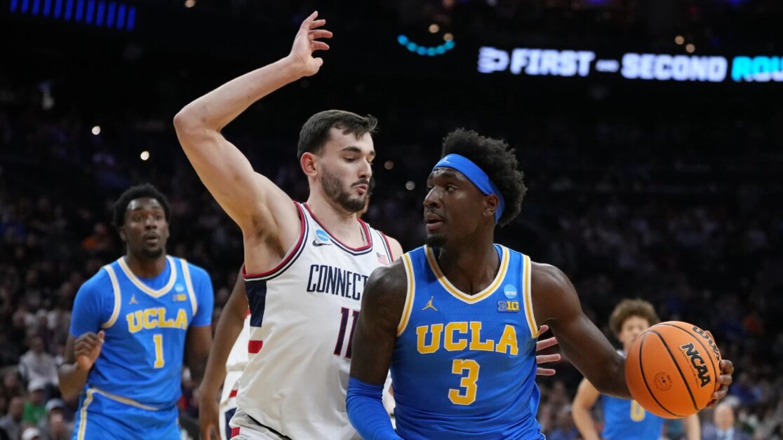 El sembrado No. 2, UConn, vence a UCLA para avanzar al Sweet 16 Alex Karaban anotó 27 puntos, el máximo de su carrera, y ayudó a que los Huskies, sembrados No. 2, regresaran al Sweet 16 con una victoria por 73-57 sobre UCLA.