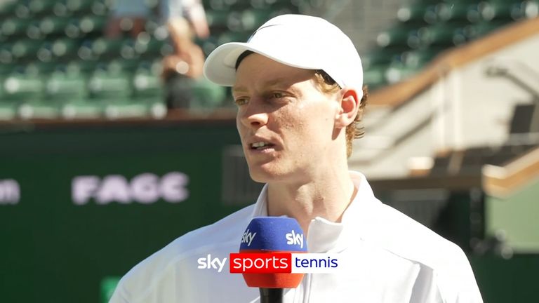 Tras su victoria sobre Learner Tien en Indian Wells, Jannik Sinner habla de cómo sigue esquiando y de lo mucho que le encanta.