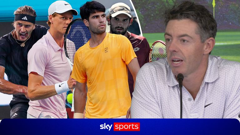 Rory McIlroy dice que estará presente en la acción de las semifinales del Masters de Montecarlo entre Alexander Zverev vs Jannik Sinner y Carlos Alcaraz vs Valentin Vacherot mientras se relaja antes de salir a la acción en el tercer día del Masters. 